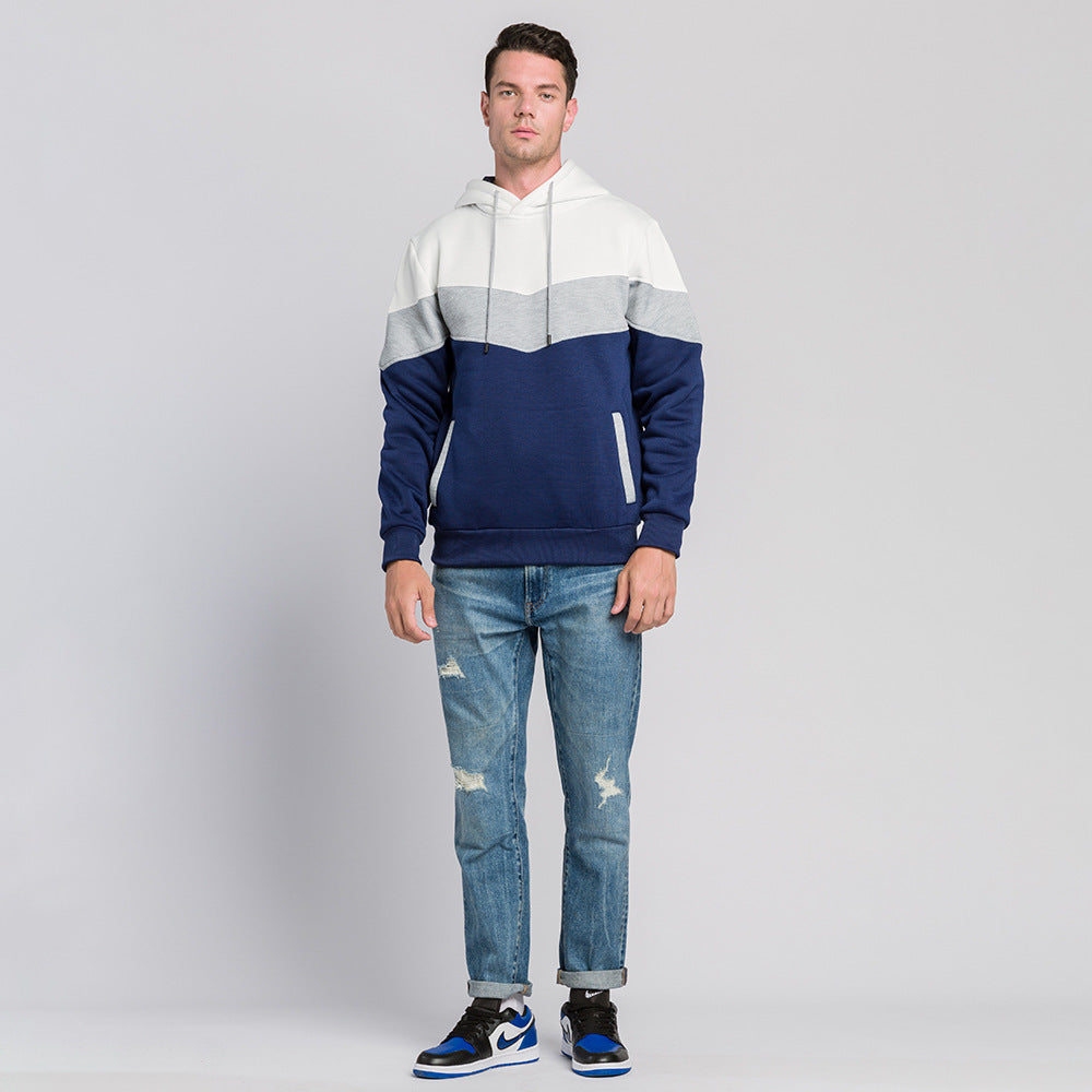 Steven – Übergroßer Herrenpullover mit Farbblock-Tie-Dye-Print