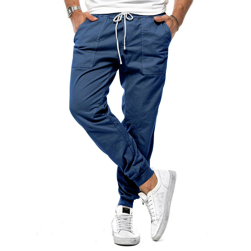 Jeffrey – Pantalon décontracté pour hommes à coupe fuselée pour loisirs et sport