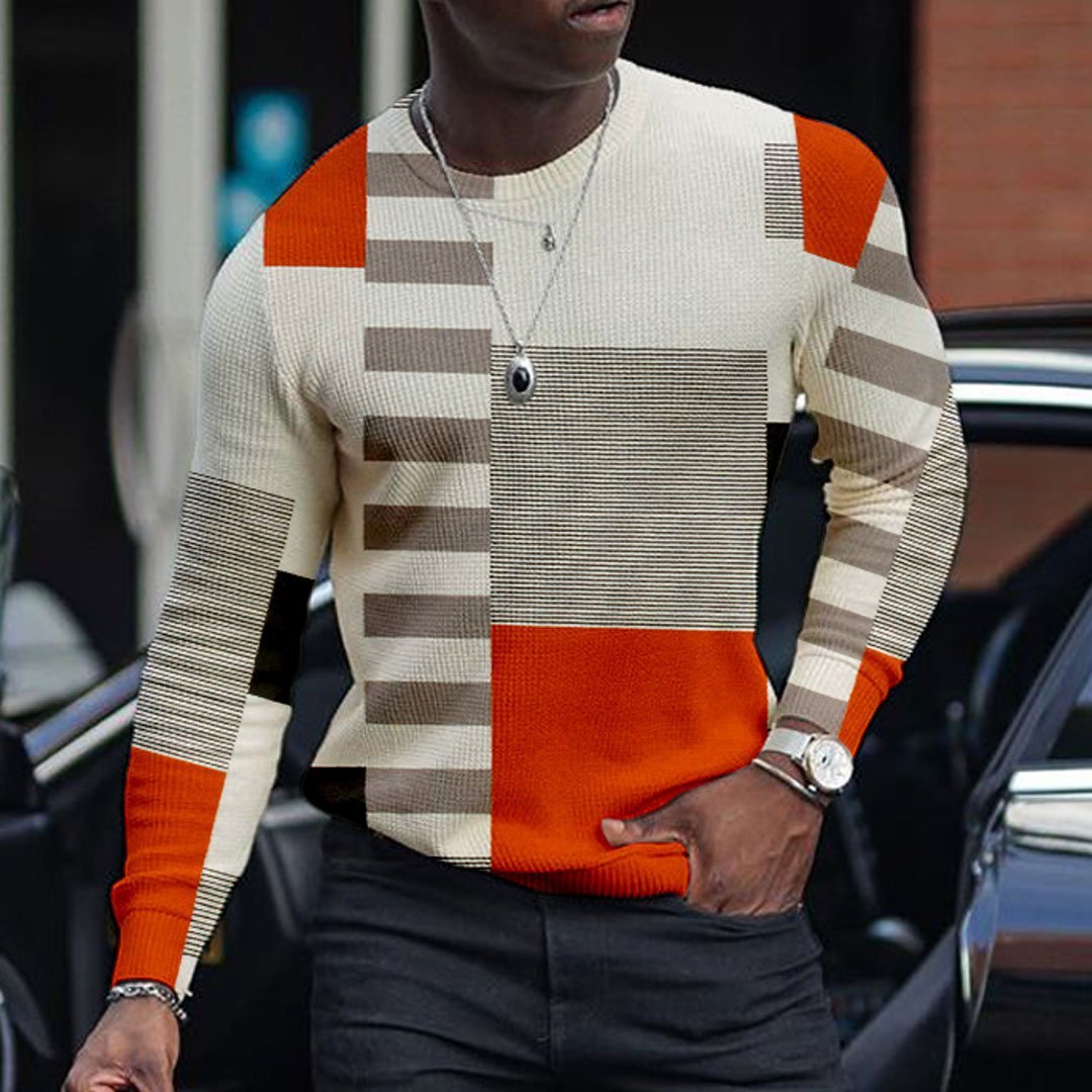 Victor – 3D Pullover für Herren mit langen Ärmeln