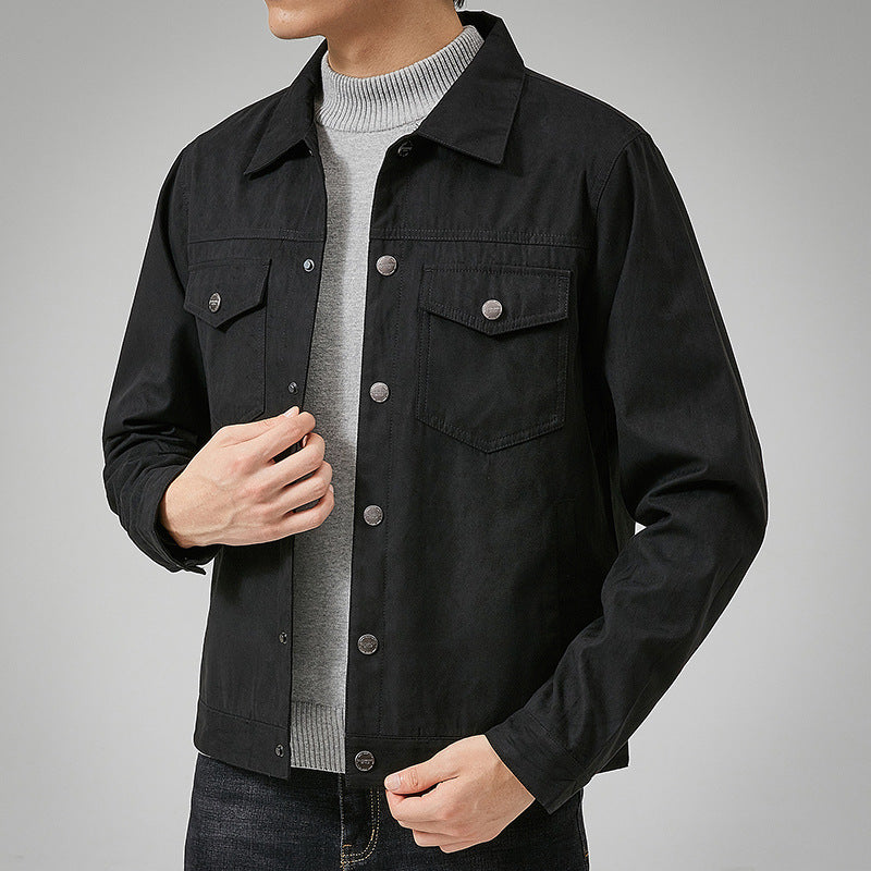 Keith – Veste britannique pour homme en daim vegan brossé
