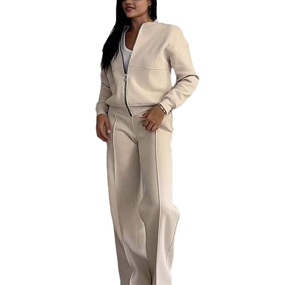 Kelly – Ensemble de sport avec fermeture éclair et pantalon large