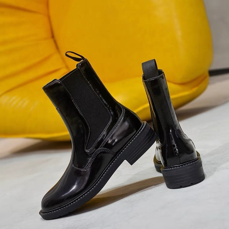 Abigail – Bottines britanniques en cuir vegan