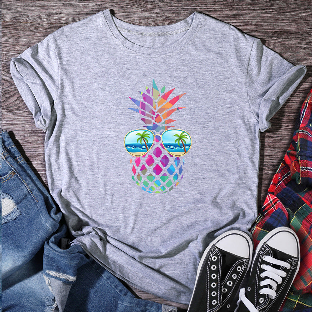 Lucy – T-shirt pour femmes avec design d'ananas yeux