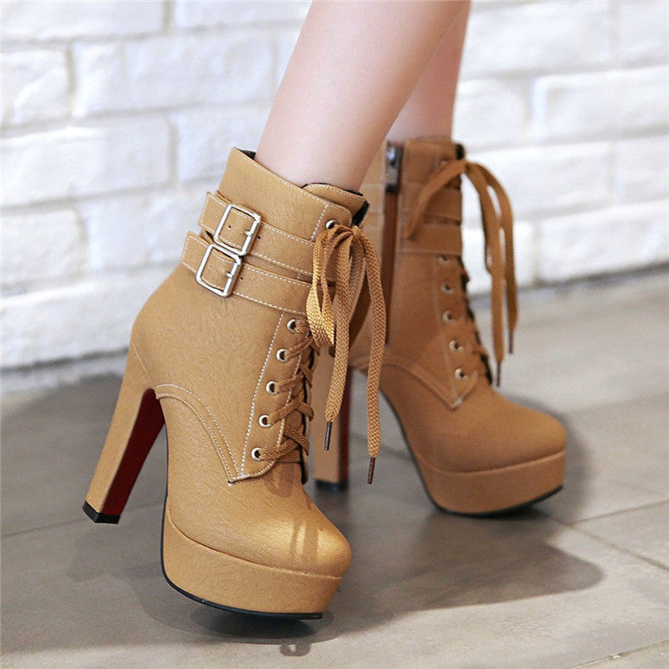 Esme – Bottes à talons hauts avec plateforme