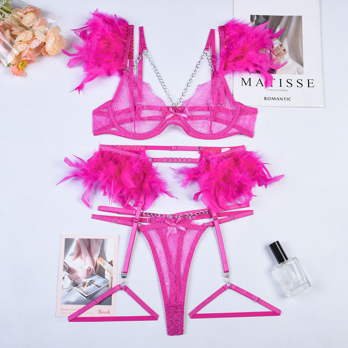 Anne – Ensemble de lingerie en dentelle séduisante pour femmes