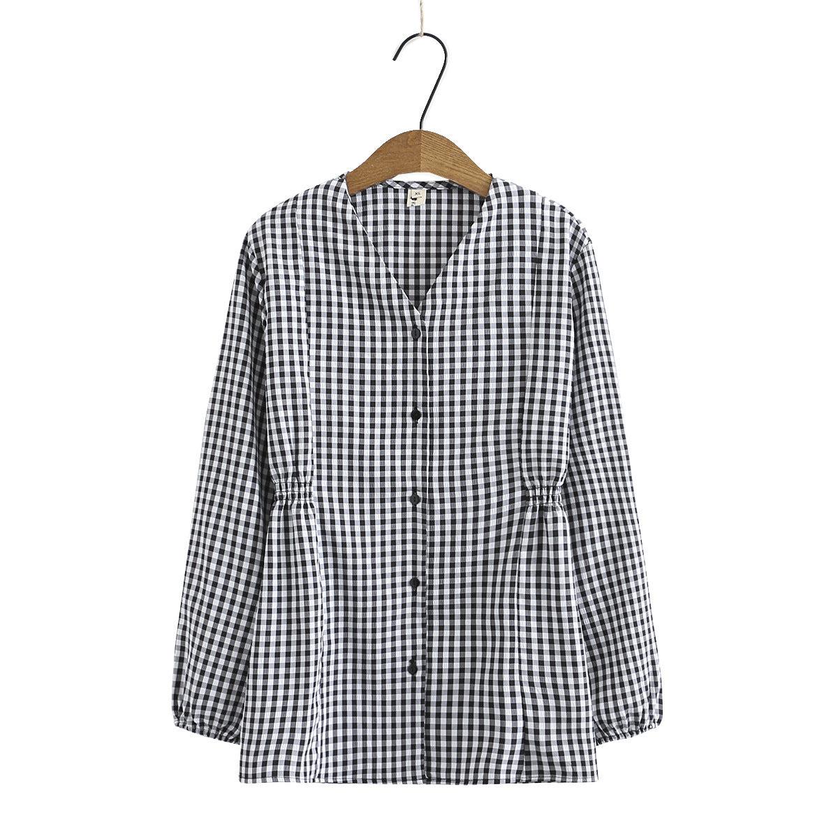 Kimberley – Cardigan Plaid Femme avec Col V et Manches Longues