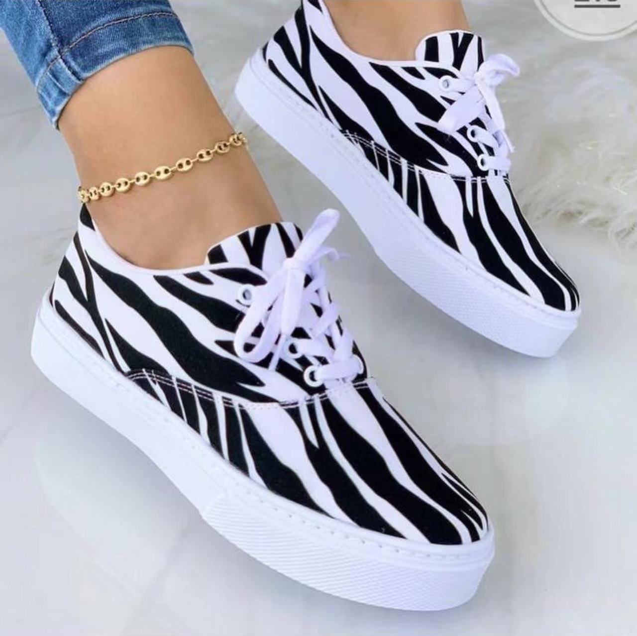 Mandy – Chaussures à Lacets en Toile pour Femmes