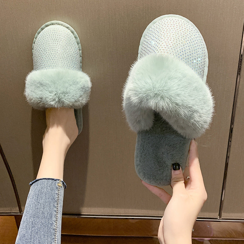 Claire – Sandales plates pour femmes avec strass