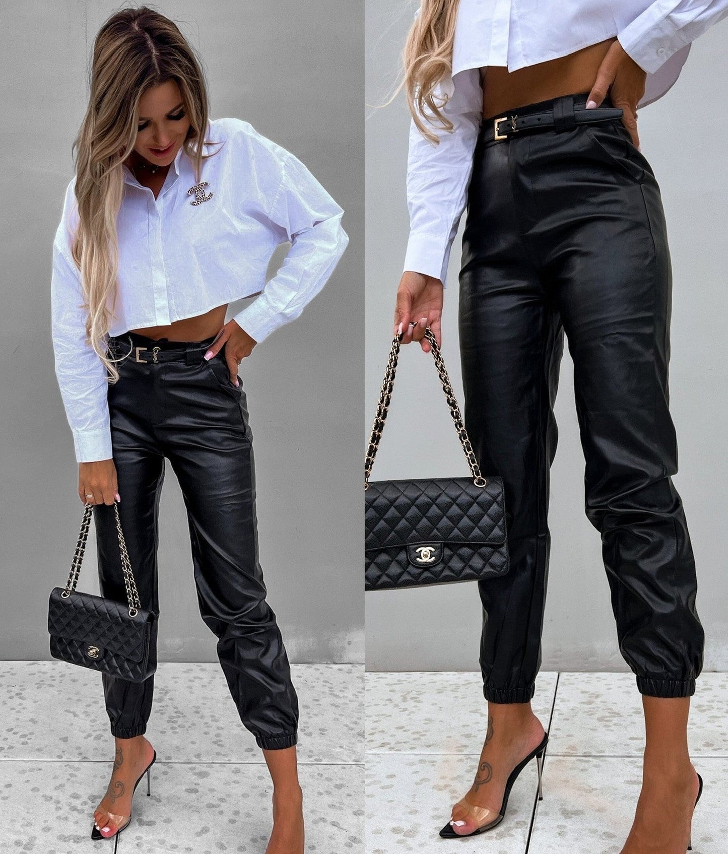 Harriet – Pantalon en cuir vegan pour femme