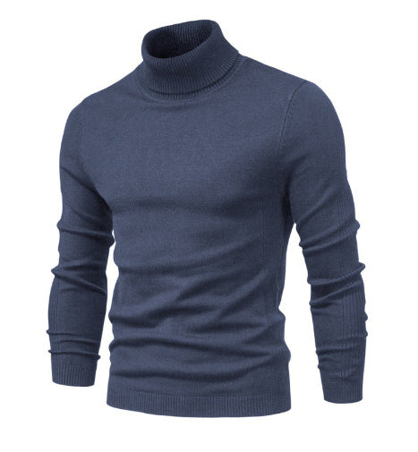 Jeffrey – Schmal geschnittener Herrenpullover mit Stehkragen