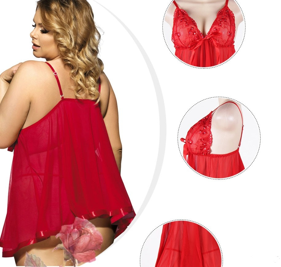 Michelle – Sexy Chemise de Nuit pour Femmes en Grande Taille