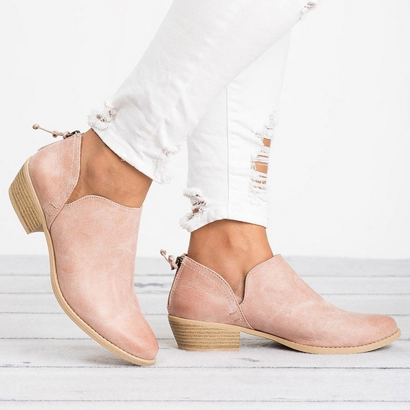 Caroline – Bottines à Talons Hauts Rétro