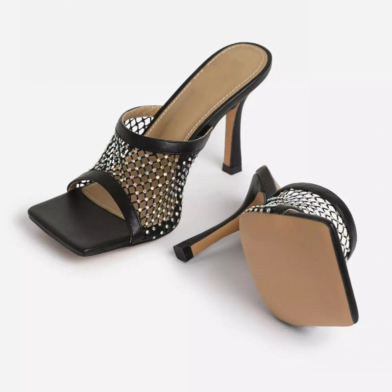 Grace – Talons Hauts en Maille avec Strass