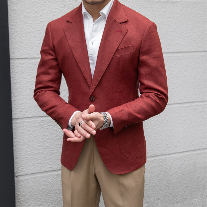 Jeremy – Costume en Lin Pur pour Hommes avec Artisanat Supérieur
