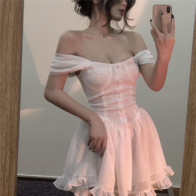 Leah – Tunique Féérique Blanche en Chiffon