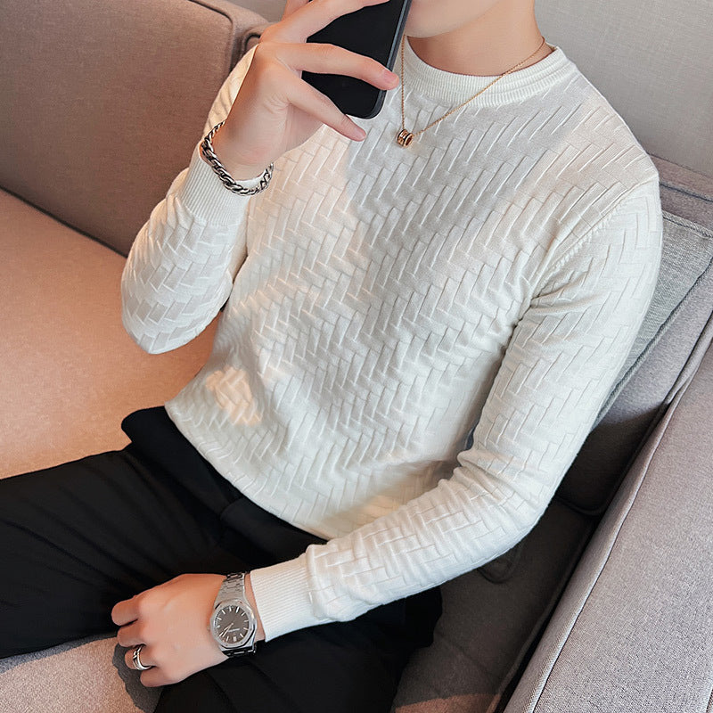 Jude – Pull Slim Fit à Col Rond en Tricot Respirant