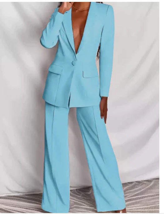 Deborah – Élégant Costume Femme à Manche Longue