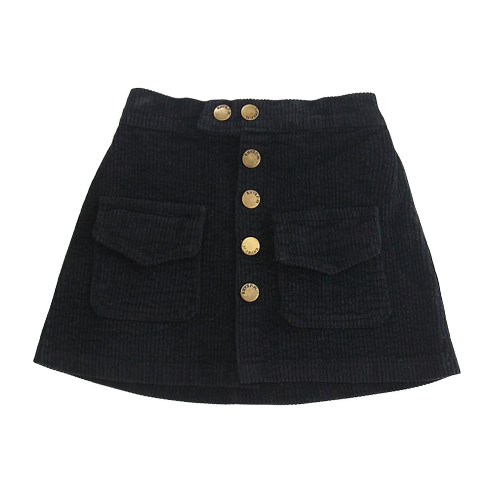Katy – Jupe en Velours Côtelé Style Western pour Filles