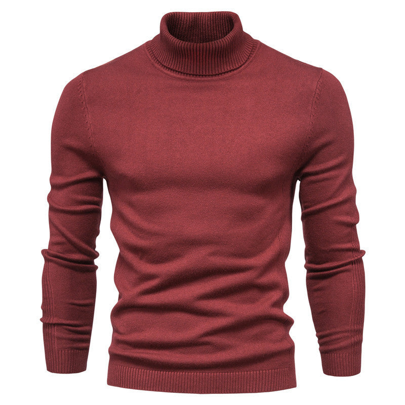 Jeffrey – Schmal geschnittener Herrenpullover mit Stehkragen