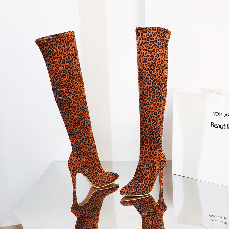 Zoe – Bottes tendance au-dessus du genou avec bout pointu
