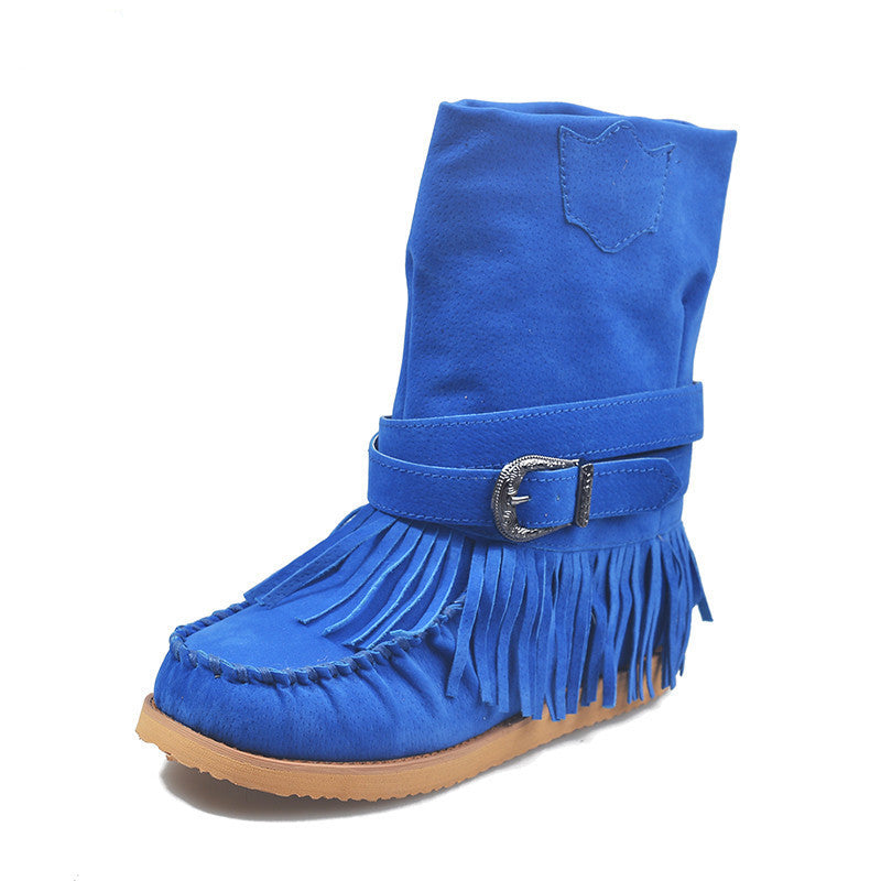 Adele – Bottes à Franges et Boucle pour Femme