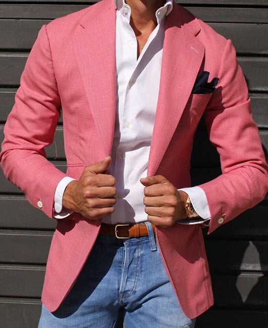 Felix – Blazer Rayé pour Homme en Coupe Slim