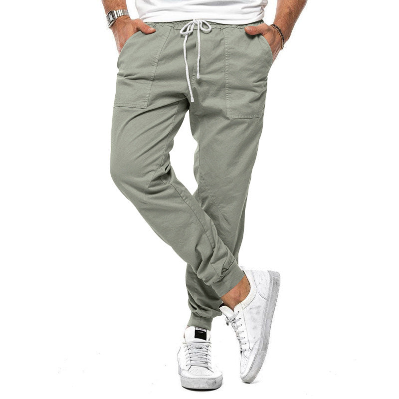 Jeffrey – Pantalon décontracté pour hommes à coupe fuselée pour loisirs et sport