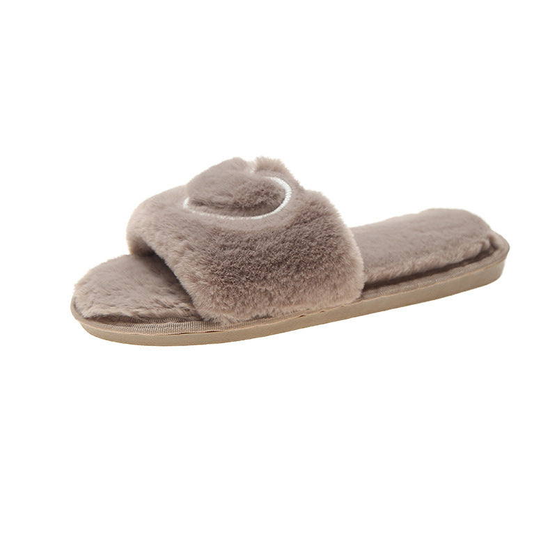 Melissa – Pantoufles en peluche vegan pour femmes