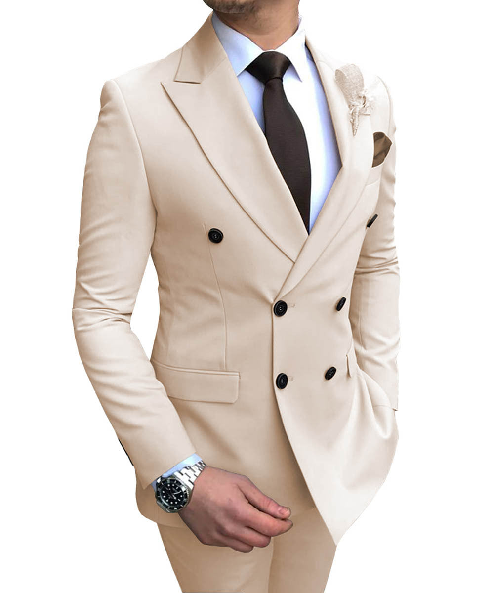Micheal – Costume Double Boutonnage pour Invités de Mariage