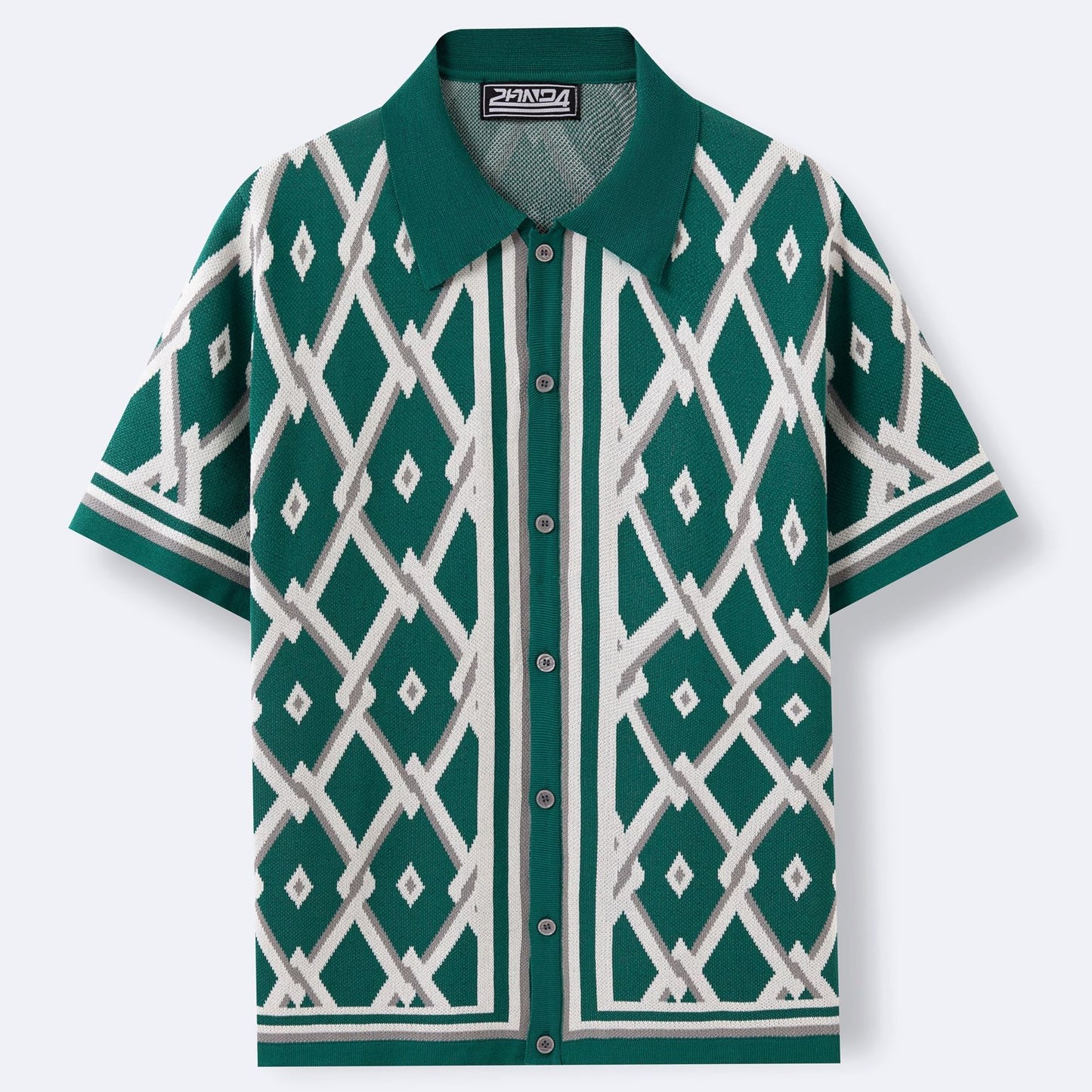 Kelly – Cardigan Jacquard d'Été à Manches Courtes
