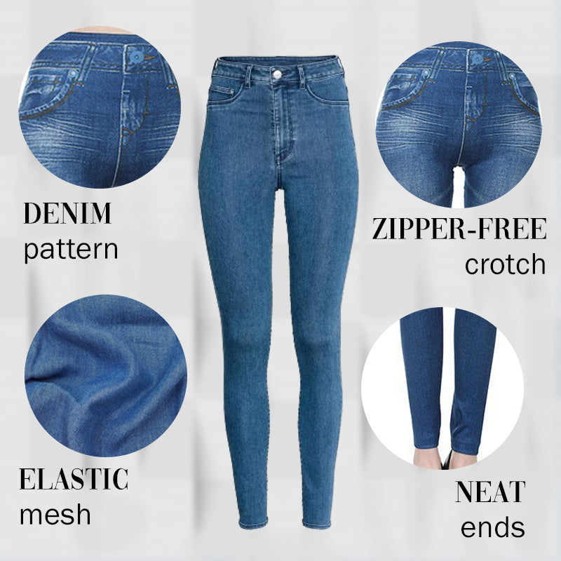 Susan – Jean Skinny Taille Haute en Denim Stretch