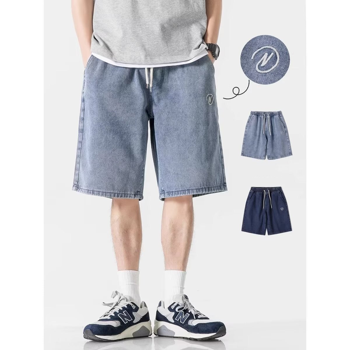 Samuel – Sommerliche Denim-Shorts für Herren