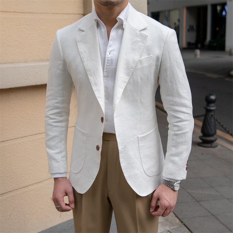 Jeremy – Costume en Lin Pur pour Hommes avec Artisanat Supérieur