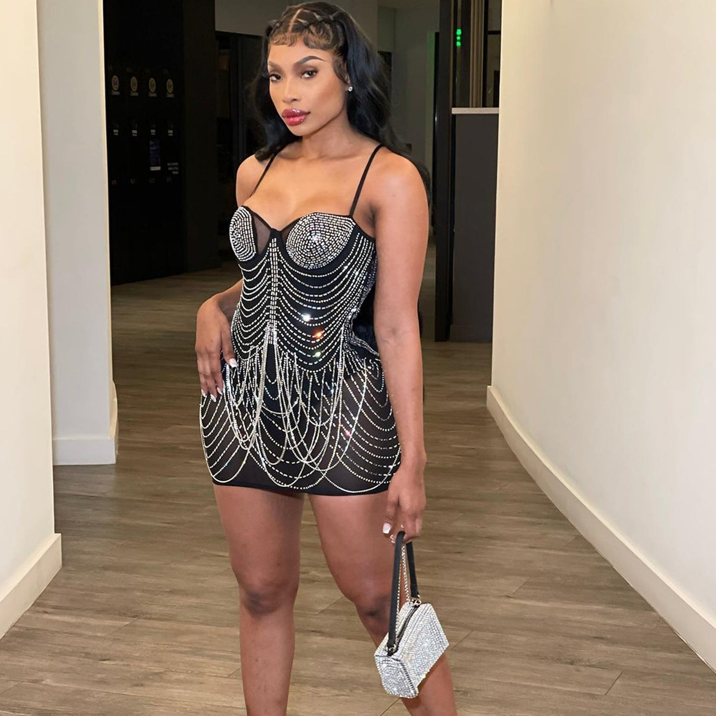 Mandy – Robe Femme à Franges pour Soirées