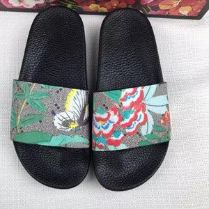 Angela – Chaussons Femme avec Motif Floral et Semelles en Caoutchouc