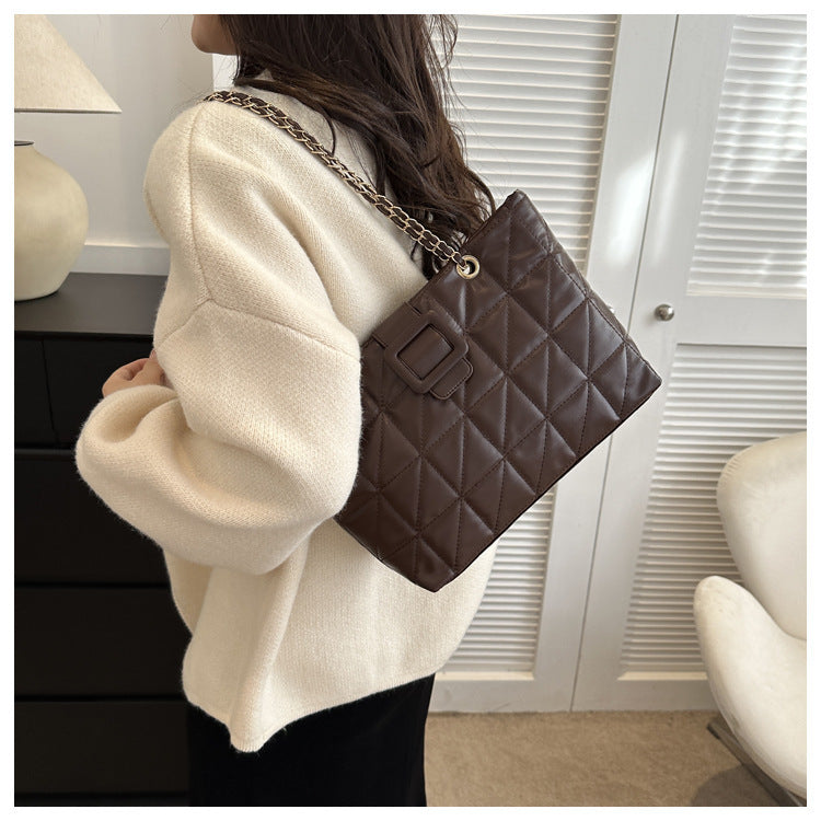 Jane – Sac à bandoulière élégant avec motif matelassé et chaîne