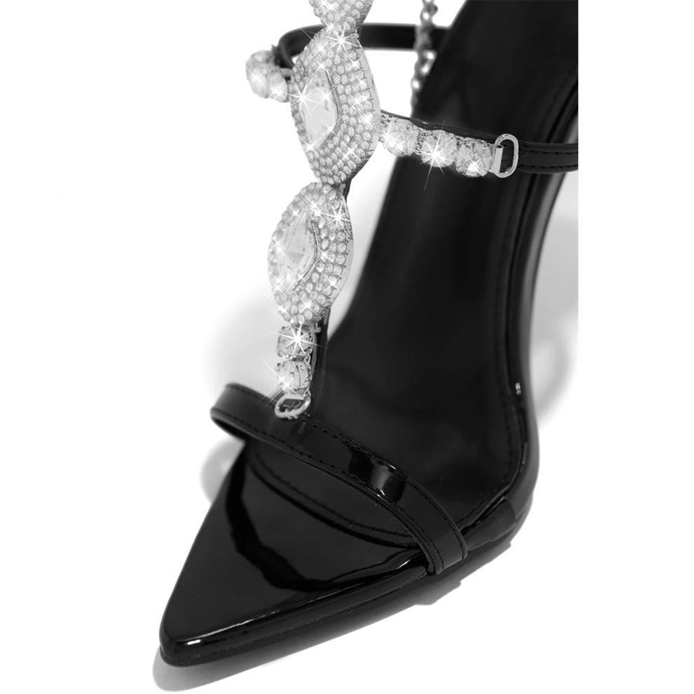 Ashley – Sandales Stiletto Ornementées de Strass pour Femme