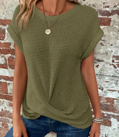 Sue – T-shirt à manches courtes en polyester pour femmes
