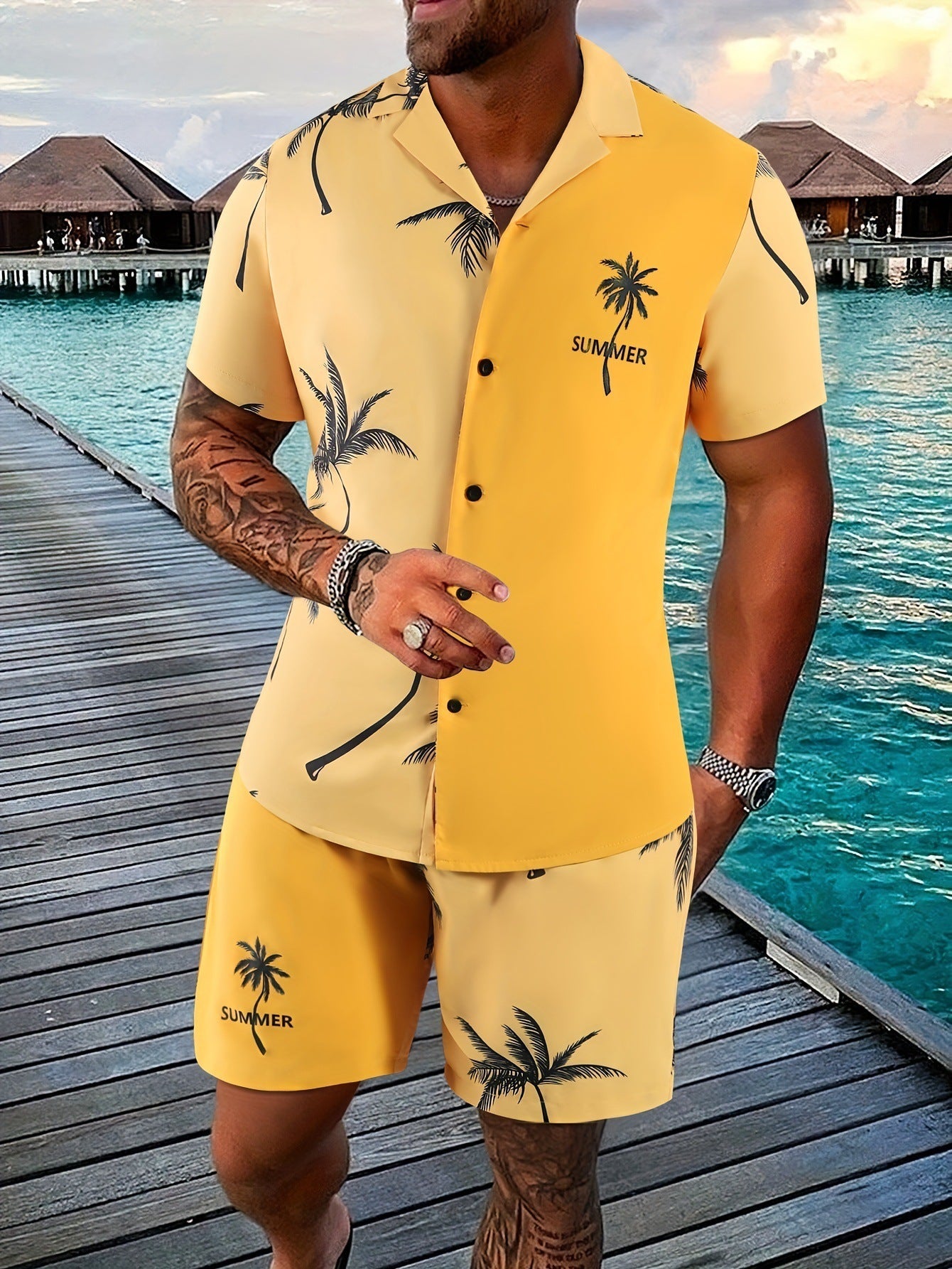 Neville – Costume Short Manches Courtes Imprimé 3D