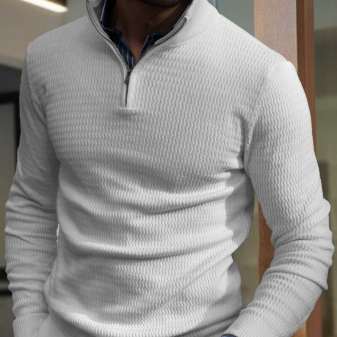 Alexander – Polo à manches longues pour homme avec impression numérique