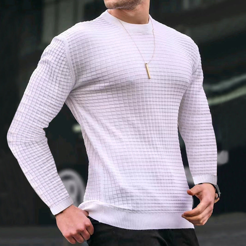 Janet – Lässiger gestrickter Damenpullover mit Rundhalsausschnitt