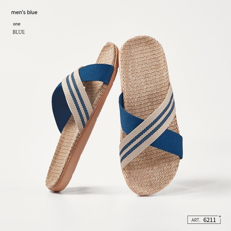 Sue – Sandales en lin croisées