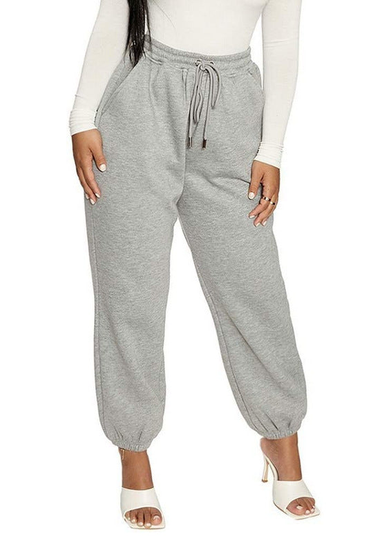 Sandra – Pantalon uni chic à cheville avec ceinture
