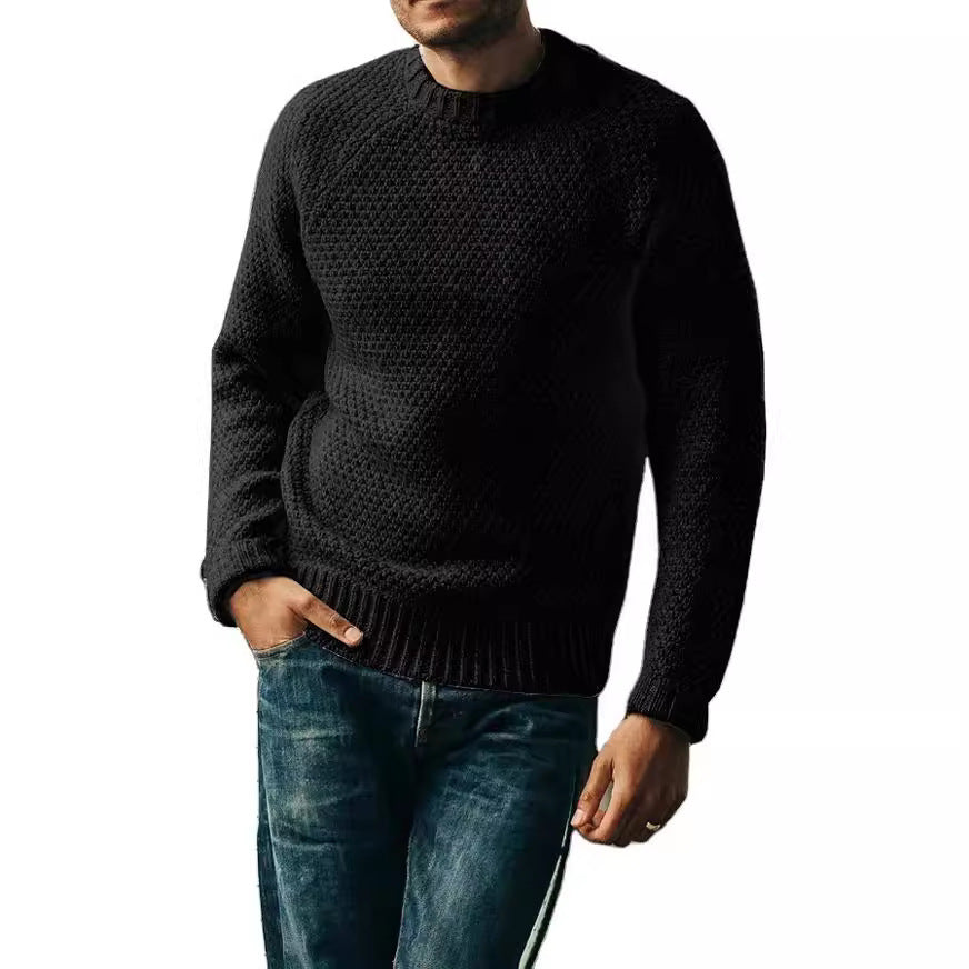 Ken – Pull-over d'hiver à col rond et design uni
