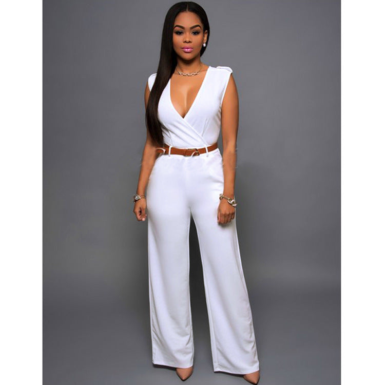 Laura – Pantalon Évasé Taille Haute avec Ceinture