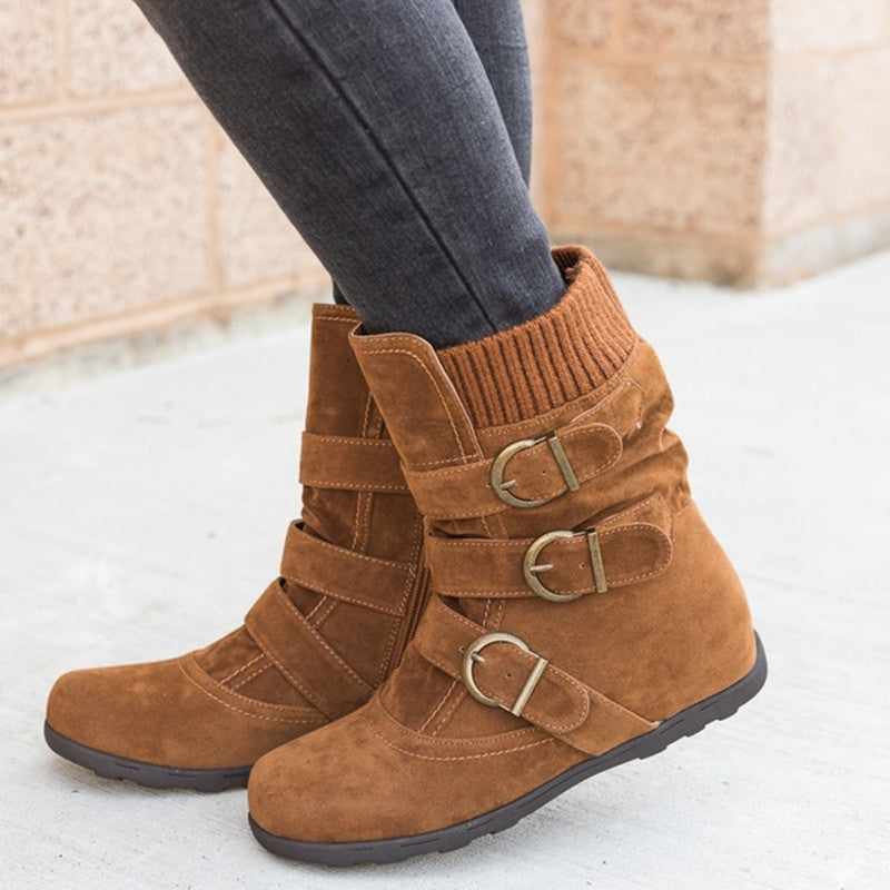 Danny – Bottes d'Hiver Confortables avec Sangle et Boucle