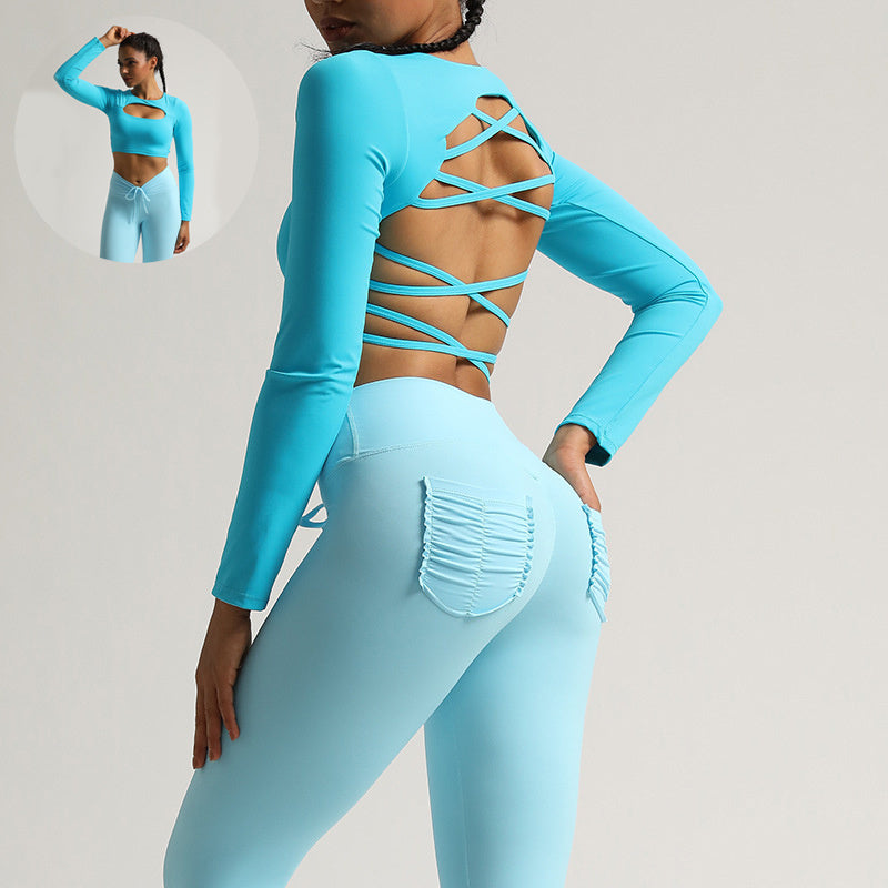 Mandy – Haut de Yoga Sportif avec Découpes pour Femme