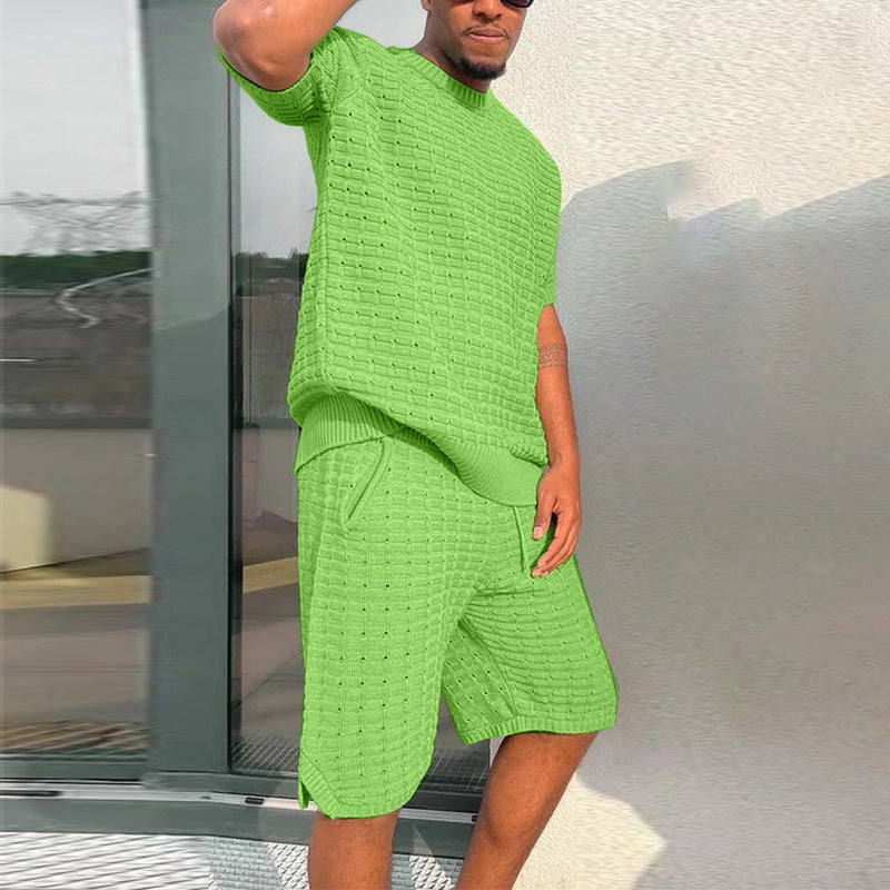 Neil – Ensemble d'été décontracté pour hommes avec coupe ample et short