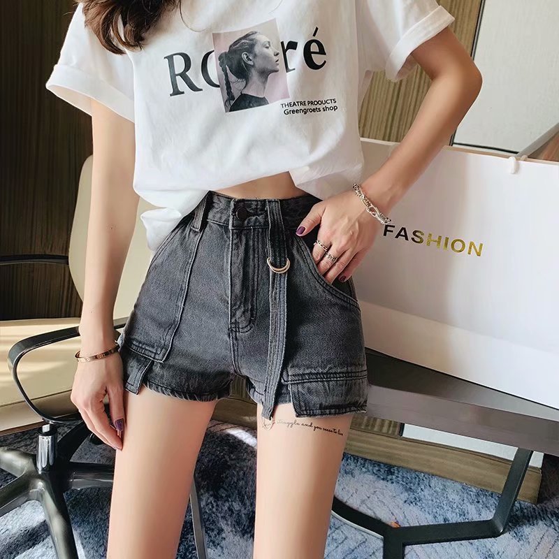 Michelle – Shorts en denim pour dames avec jambes larges