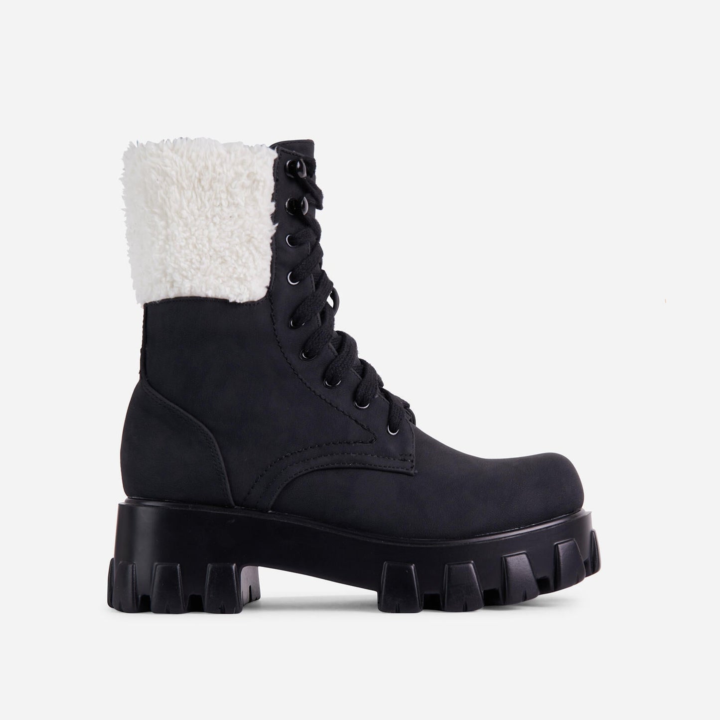 Laura – Bottines à lacets en cuir vegan pour femme